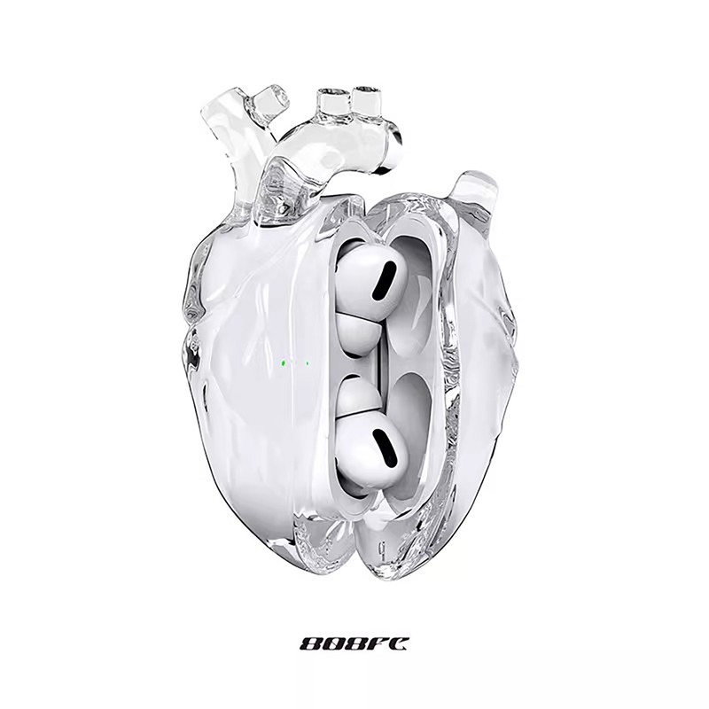 808Fc Original Heart Airpodspro2 Apple Earphone Case C-Port Bluetooth Earphone Cover Airpodspro3 Protective Case Transparent Silicone Anti-Drop Pro First and Second Generation Liquid Protective Case 808Fc Original Heart Airpodspro2 Apple Earphone Case C-Port Bluetooth Earphone Cover Airpodspro3 Protective Case Transparent Silicone Anti-Drop Pro First and Second Generation Liquid Protective Case