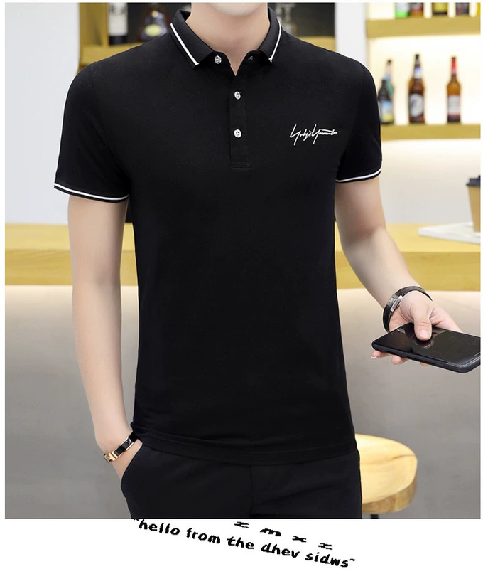 FLANDI2019 mùa hè mới cho nam áo polo ngắn tay nam cotton mỏng ve áo nửa cổ áo - Polo áo thun nam có cổ lacoste