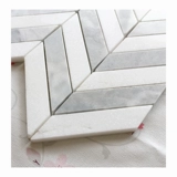 Натуральная камень мозаичная наклейка мраморная греческая белая карара белая рыба головоломка для ванной комнаты ванная комната ванная комната