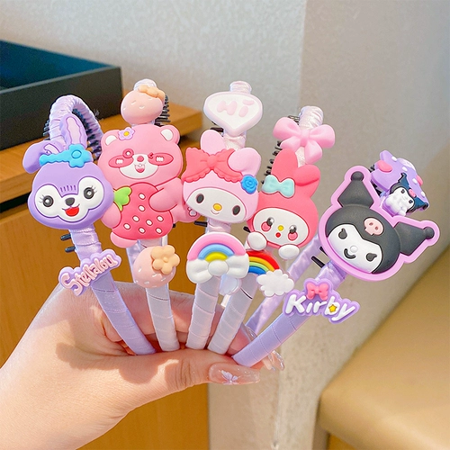 Sanrio, детский мультяшный милый ободок, безвредный аксессуар для волос, не повреждает волосы