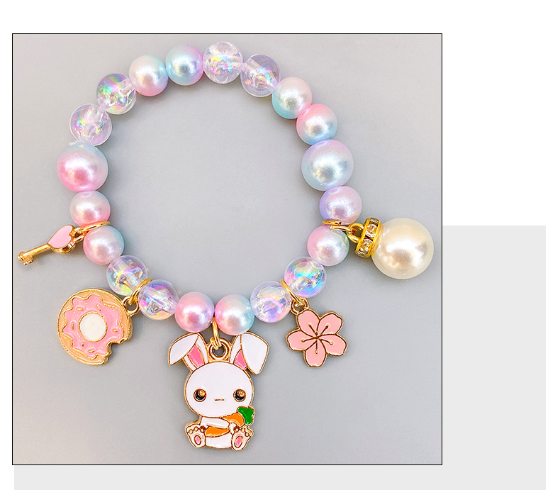 Children's Pearl Bracelet Cute Little Animal Bracelet Beaded Accessories display picture 2