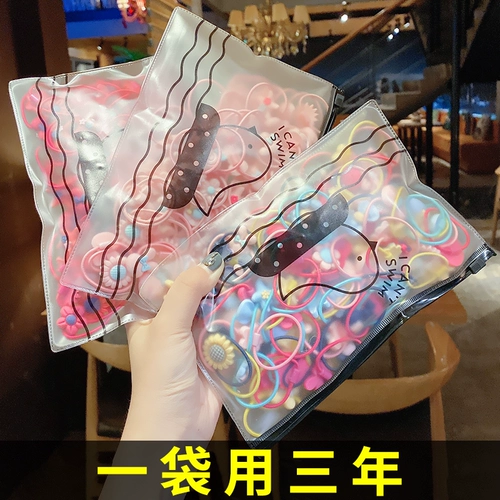 Детская безвредная резинка для волос, эластичный аксессуар для волос, не повреждает волосы