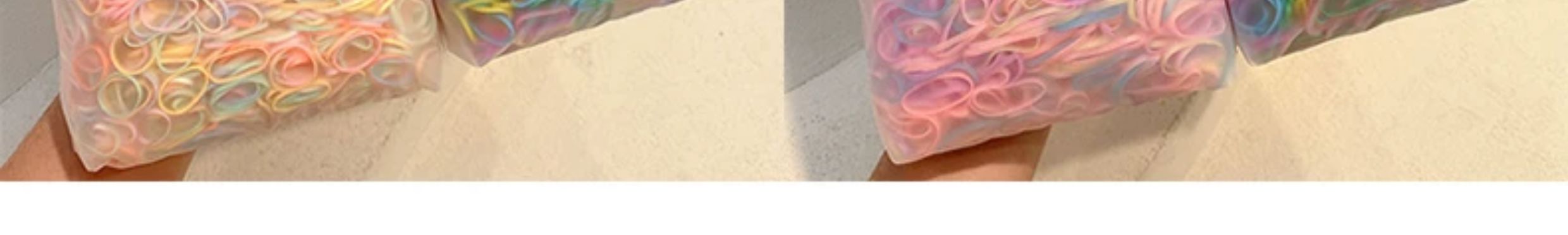 一次性儿童胶圈扎头发橡皮筋女宝宝不伤发弹性好小发圈彩色小号黑 — 4