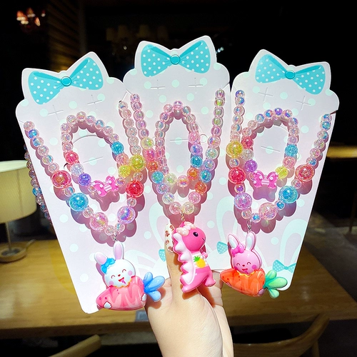 Детское кольцо, серьги, браслет для принцессы, милое ювелирное украшение