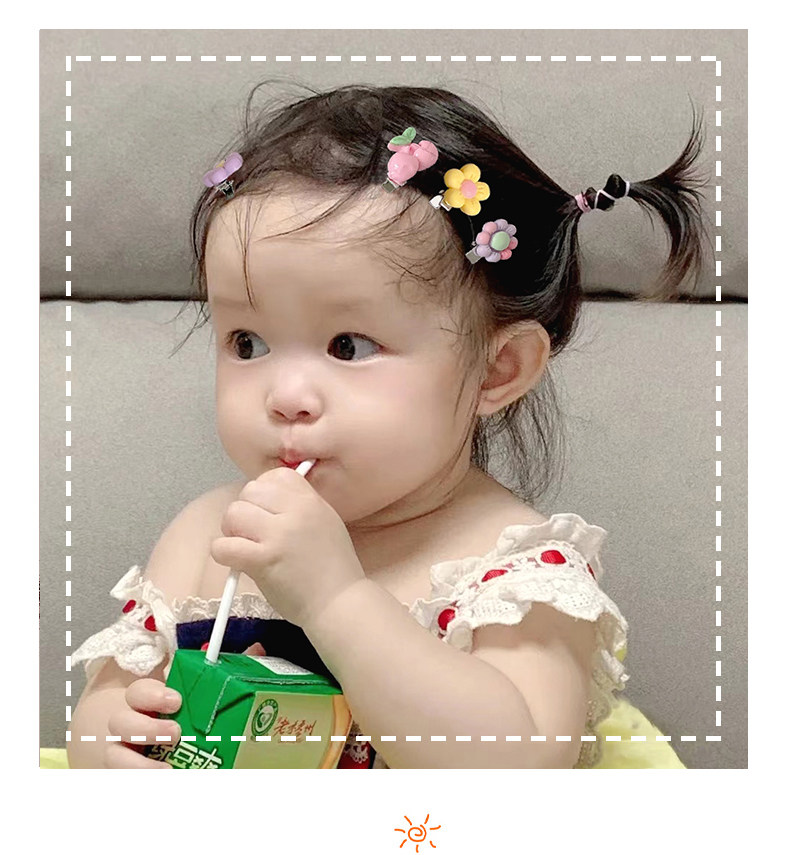 Resin Material Cute Cartoon Resin Hair Clip 10 Pieces