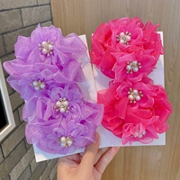 32#фиолетовый+розовый красный цветок таяния [2 пары]