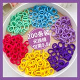 Детская маленькая безвредная эластичная резинка для волос, заколка для волос, аксессуар для волос, не повреждает волосы