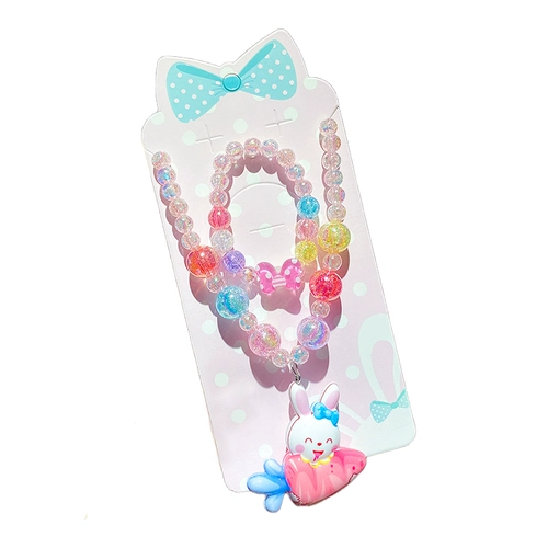 Детское кольцо, серьги, браслет для принцессы, милое ювелирное украшение