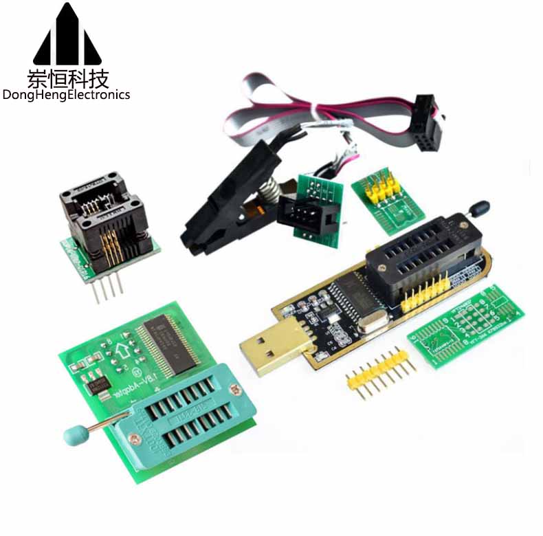 SOP8 test clip CH341A native luxury gold 1 8V conversion seat SOP8 turn DIP8 burn seat four pieces