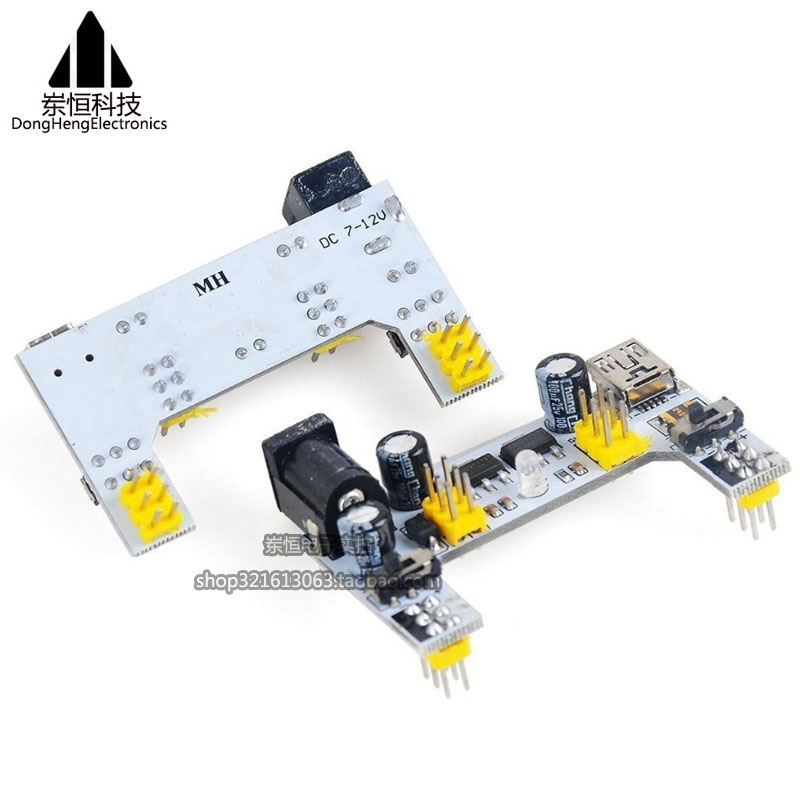New breadboard power module MB-102 Power supply Two-way 5V 3 3V Output DC voltage stabilized module-Taobao