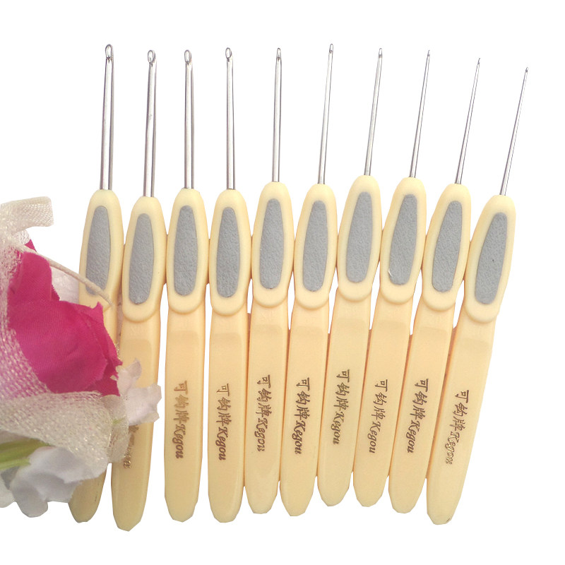 Hook Woven Crochet Hook Wool Sweater Tool Non-slip Handle Tide State Front Longhook Needle Positive Hook Stainless Steel-Taobao