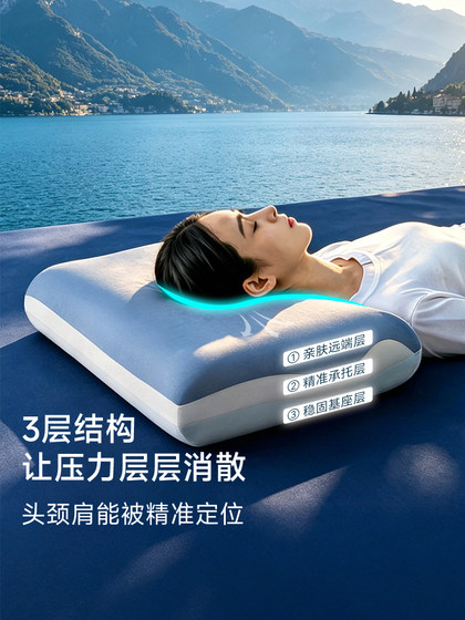 Memory Foam Deep Sleep Pillow Pro3 Pillow, Cervical Spine Protection, Sleep Aid Pillow Core and Pillowcase Set, Single Pack, 2026 New Model