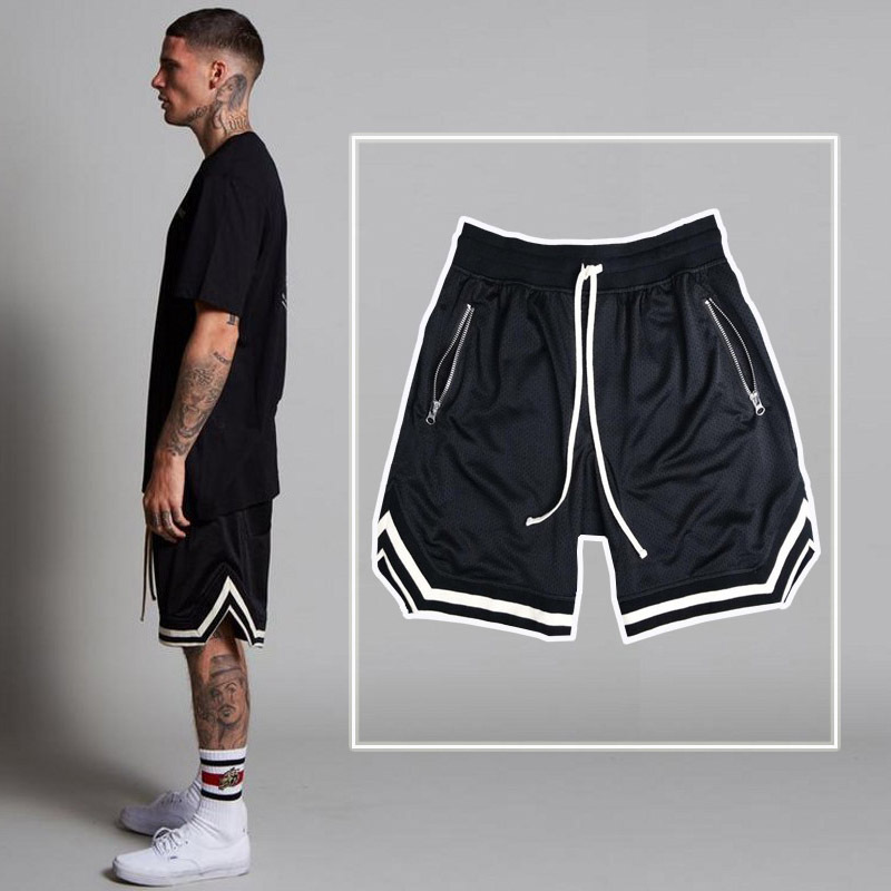 Men's Basketball Shorts, Loose Fit, Over-The-Knee, Plus Size, Sports Shorts, Quick-Drying, Training, Fitness, American Style, Knee-Length Shorts, High Street, Summer Trend