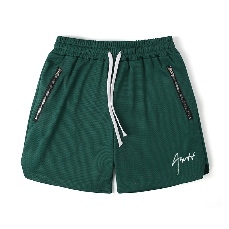 Anvtt American Basketball Shorts Men's Summer Quarter-Length Pants Running Training High Elasticity Quick-Drying Sports Fitness Pants