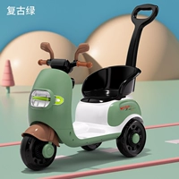 Модель с нажимной ручкой с дистанционным управлением, зеленая, аккумулятор увеличенного размера, без задней корзины