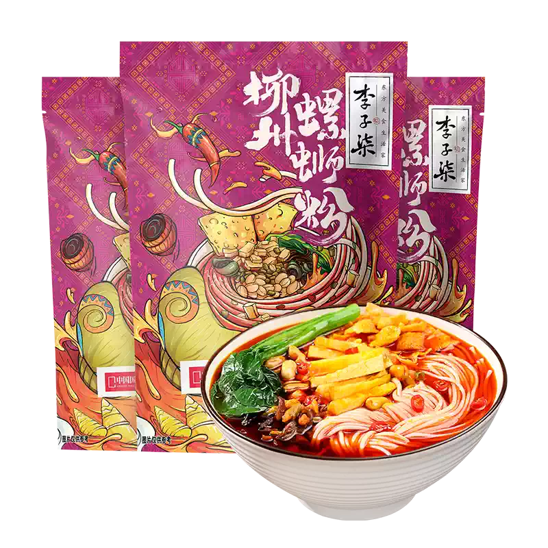 李子柒乐心包螺蛳粉216g家用微辣速食广西柳州特产