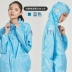 Quần áo chống tĩnh điện có mũ trùm đầu chống bụi sạch bụi xưởng bảo hộ lao động quần áo bảo hộ y tế thực phẩm quần áo hàng đầu 