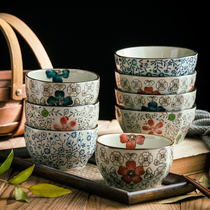 Japanese-style ceramic bowl Irregular creative square bowl Rice bowl Eating bowl Soup bowl Restaurant personalized tableware small bowl