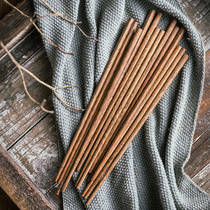 Japanese chicken wing wood chopsticks Simple household paint-free wax-free wooden chopsticks Family tableware chopsticks hot pot chopsticks