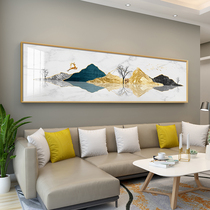 Bedroom bedside painting modern simple living room sofa background wall decorative painting atmospheric light luxury Lucky Fortune elk mural