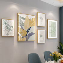 Living room wall decoration painting hanging painting modern simple sofa background wall murals room light luxury crystal porcelain combination painting