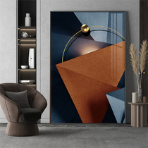 Minimalist modern entrance to the family Xuanguan Decorative Painting Geometric Abstract Mural Sofa Background Wall Landing Painting Veranda Hanging Painting