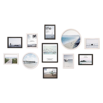 Photo wall decoration creative living room background wall photo punch-free photo frame wall hanging family photo album display wall
