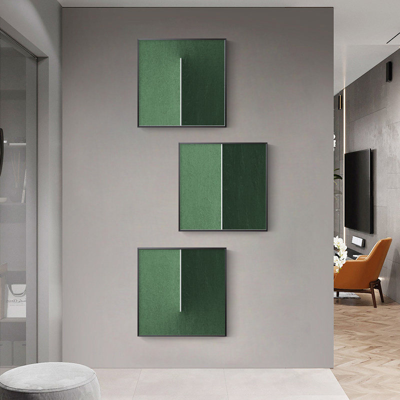 Modern minimalist Hyun Guan Decoration Painting into the Sofa Background Wall Mural Beam Composition Painting Atmospheric Hanging Painting