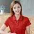 Áo thun cotton tinh khiết dành cho nữ 2020 áo sơ mi ngắn tay sóng mới Áo sơ mi nữ giản dị Paul áo sơ mi polo mùa hè lỏng lẻo - Áo phông