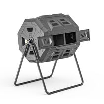 Lijie Home 160L Composting Barrel Double Bin With Thermometer School Community Courtyard Compost Box American Gardening Compost