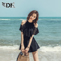 Swimsuit female summer DK2021 New conjoined Conservative belly thin sexy small chest Korean ins skirt swimsuit