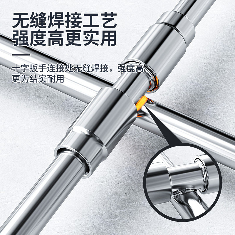 Cross Socket Folding Wrench Tool for Removing Tire Screws, Special Car Repair Tire Changing Tool, Large Wrench Set