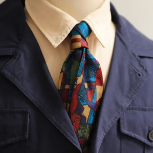 Van Gogh's paintings, retro casual American printed retro oil paintings, tie, street yuppie style, gift box set