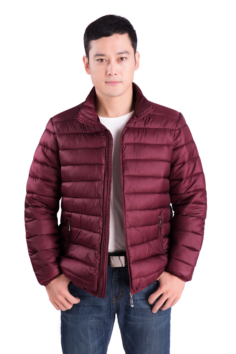 Mùa đông trung niên nam xuống cotton cotton nam cotton cotton cổ áo thanh niên cổ áo kích thước lớn nhẹ mùa đông ngắn áo khoác áo khoác nam đẹp