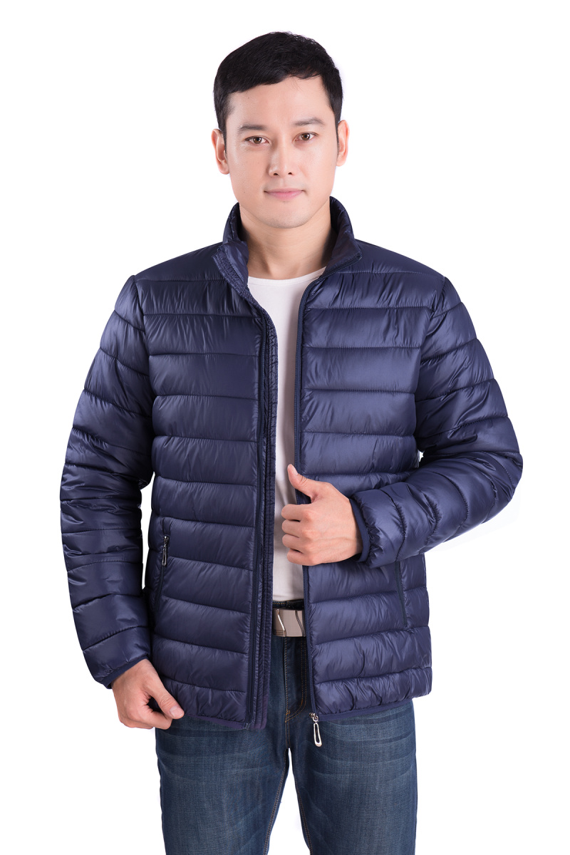 Mùa đông trung niên nam xuống cotton cotton nam cotton cotton cổ áo thanh niên cổ áo kích thước lớn nhẹ mùa đông ngắn áo khoác áo khoác nam đẹp