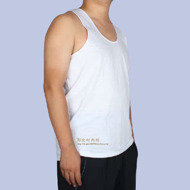 Trung niên cỡ lớn cotton vest màu rắn vải trung niên nam không tay áo sơ mi mùa hè mồ hôi vest thoải mái áo không tay nam