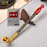 汉匠 Утолщенный белый медный горшок ручной работы и расширение красного агата рта агата Paiguan