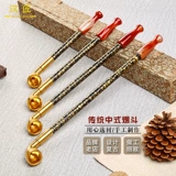 汉匠 Утолщенный белый медный горшок ручной работы и расширение красного агата рта агата Paiguan