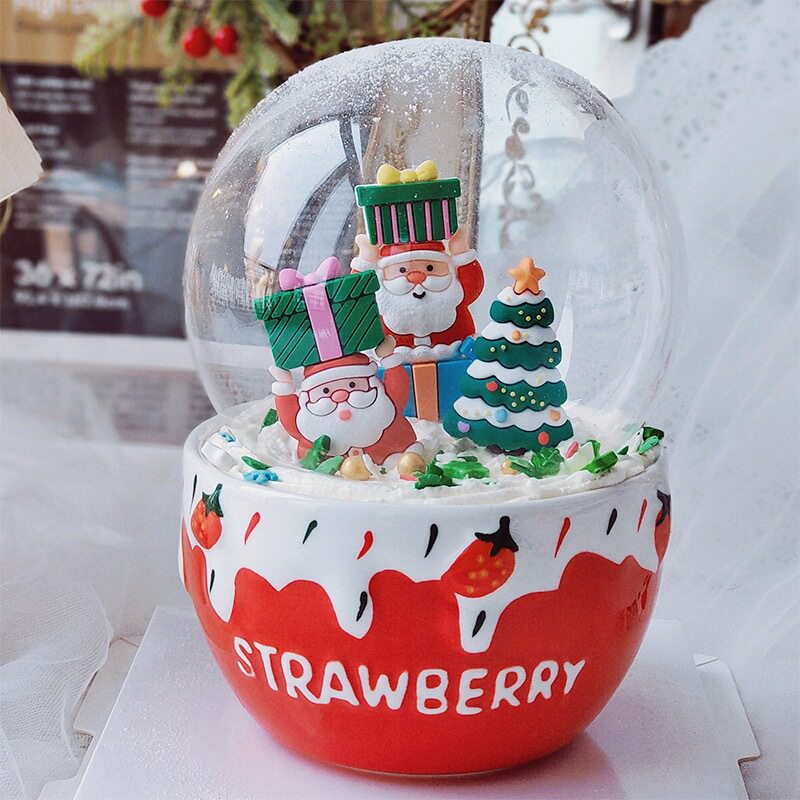 Christmas Cake Decoration Plug-in Cupcake Soft Glue Snowman Christmas Tree Old Man Socks Baking Swing 