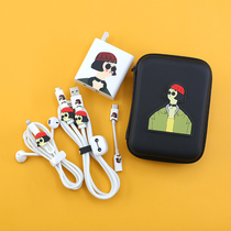 For Black Shark 4 Cell Phone Cord Xiaomi 10 Extreme Commemorative Edition Data Cable Cover 120w Charger Sticker