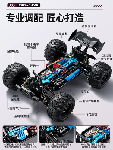 Бесколлекторный профессиональный полноприводный высокоскоростной гоночный автомобиль для взрослых, игрушка для мальчиков, дистанционное управление, подарок на день рождения