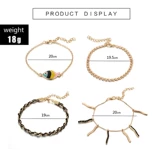 Новая лодыжка браслет дамы классические женщины, никста, милый черный