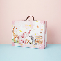Cartoon Small Action Things Mother & Baby Gift Box Childrens Suitcases Creative Baby Full Moon Birthday Banquet Companion Gift Gift Box