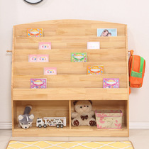 Enfants en bois massif Libraires Bookcase Simple Shelve Nursery Kindergarten Baby Plotbook Shelves Student Lockers