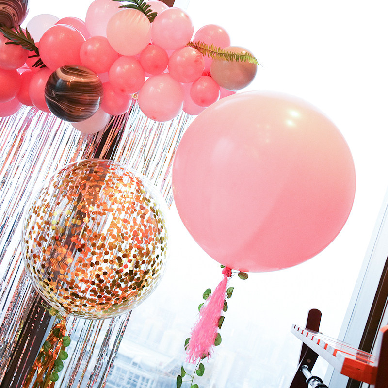 18 inch 24 inch 36 inch round single layer macaron latex candy matt opaque balloon style oversized balloon