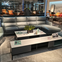 Cheehwa Shitoutou Etc Cabins Urban Series Headlayer Cow Leather Noble Princess Combo Living-room Light Extravagant Sofa Cheese C-1335