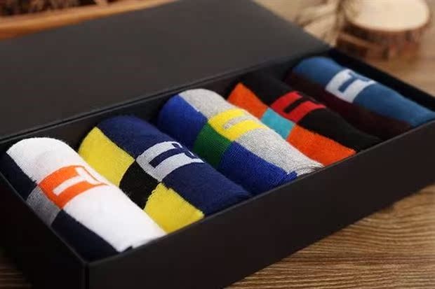 Vớ cotton thoáng khí cho bé mùa thu và mùa đông thấm hút mồ hôi khử mùi 100% cotton bốn mùa quà tặng thanh niên vớ cao cổ
