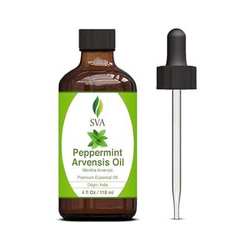 SVA Peppermint Arvensis 에센셜 오일 4oz (118 ml) 프리미