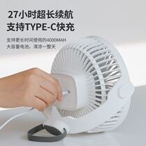 Fan portable cute student electric fan desktop Summer home Dormitory Bed with large wind outdoors