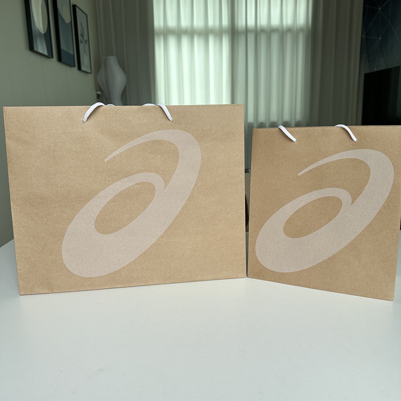 Asics Paper Bag Shoes Shopping Bag Counter Authentic Tote Bag